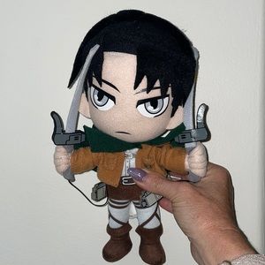 Attack on Titan Anime Stuffie Levi Survey Corps. Japanese AOT EUC Manga Mikasa